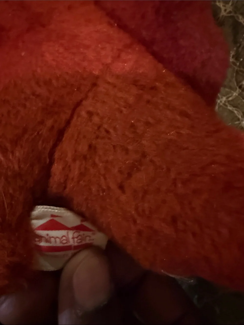 Pierre Cardin Red Plush Stegosaurus Small Pet Toy